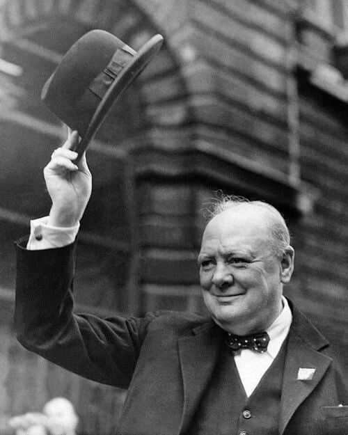 Winston Churchill Glossy Magnet British Prime Minister Print