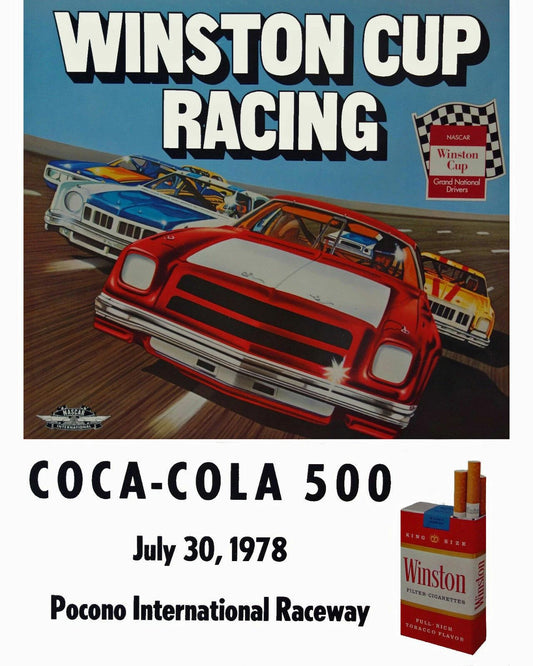 Winston Cup Racing Photo Auto Racing Picture Nascar Stock Car '78 Pocono Raceway