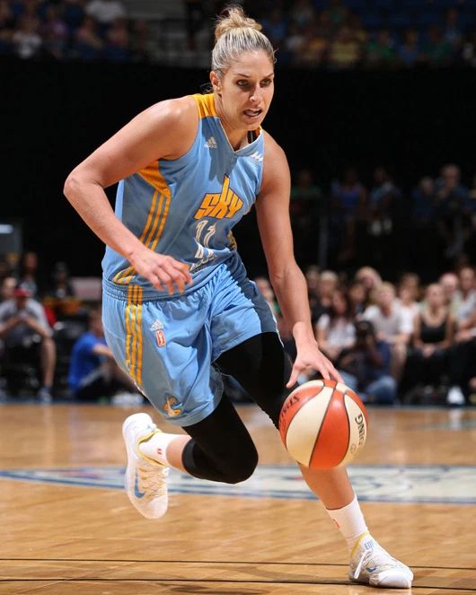 Wnba Chicago Sky Elena Donne Glossy Keychain Color Keychain Basketball Print