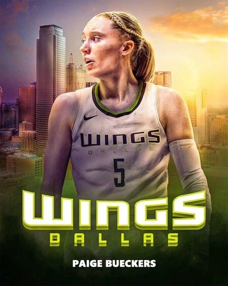 Wnba Dallas Wings Paige Bueckers Glossy Keychain Keychain Basketball Print 2
