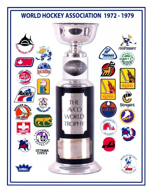 World Hockey Association Keychain Hockey Wha Picture Avco World Trophy