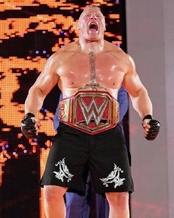 Wwe Champion Brock Lesnar Glossy Photo Pro Wrestling Print Poster