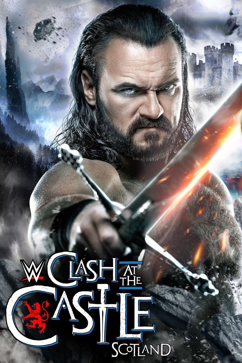 WWE Clash At The Castle Scotland Keychain