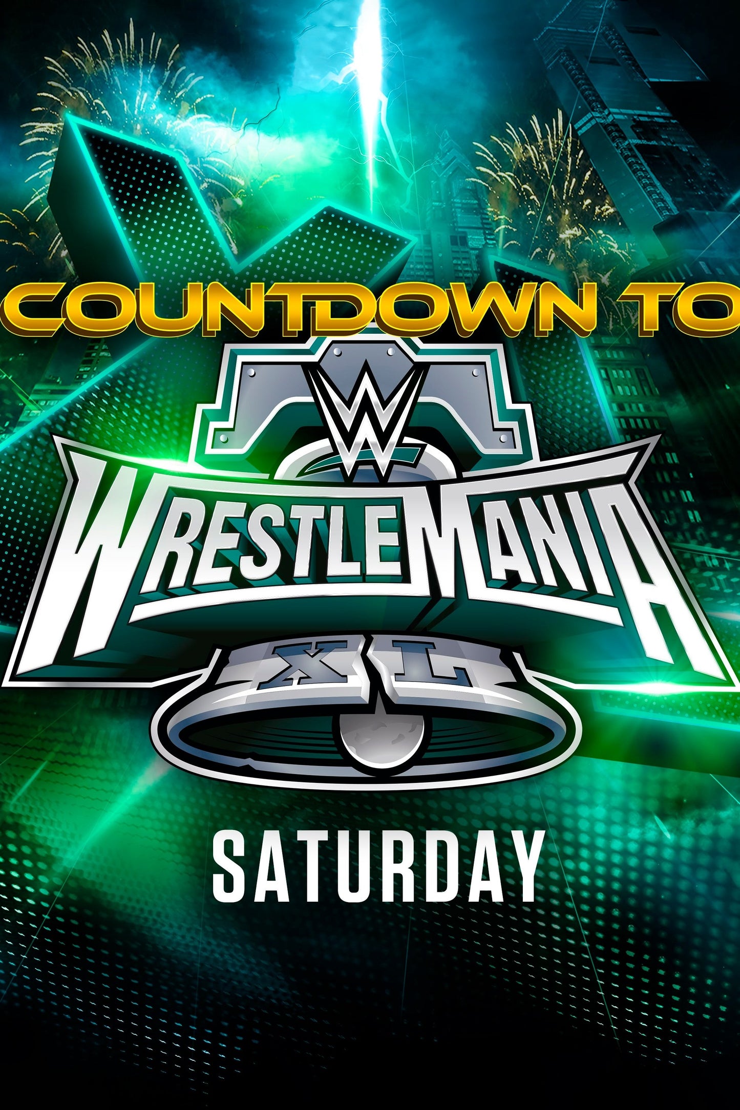 WWE Countdown To Wrestlemania Xl Saturday Keychain