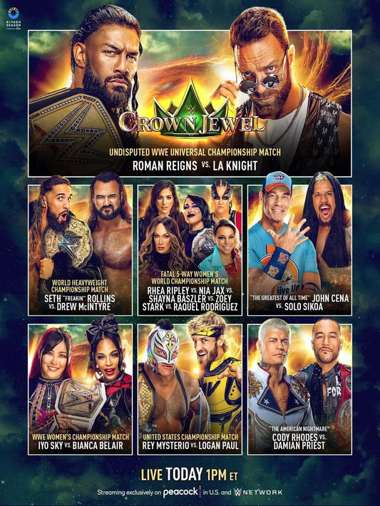 WWE Crown Jewel 2023 Kickoff Keychain