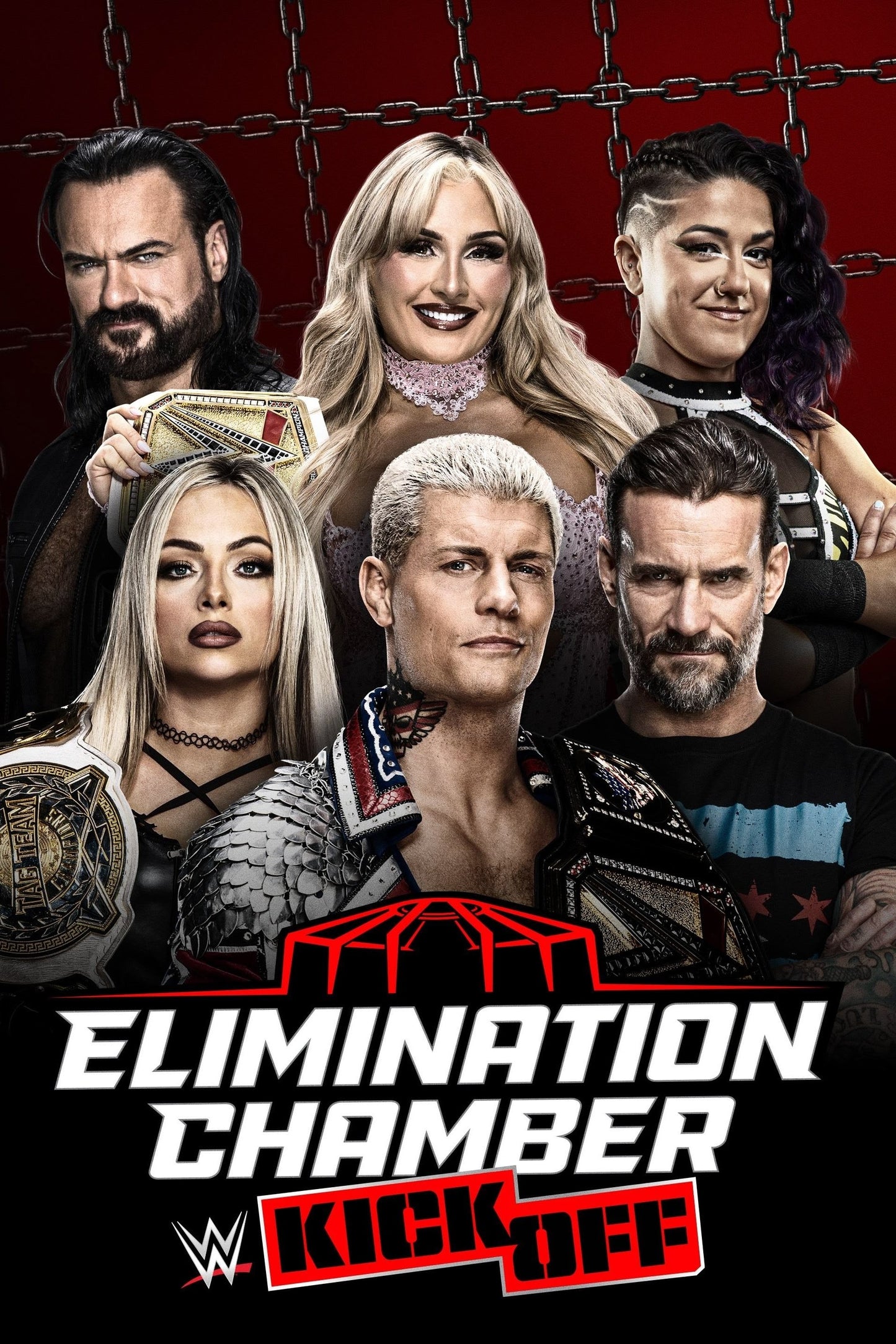 WWE Elimination Chamber Toronto Kickoff Keychain