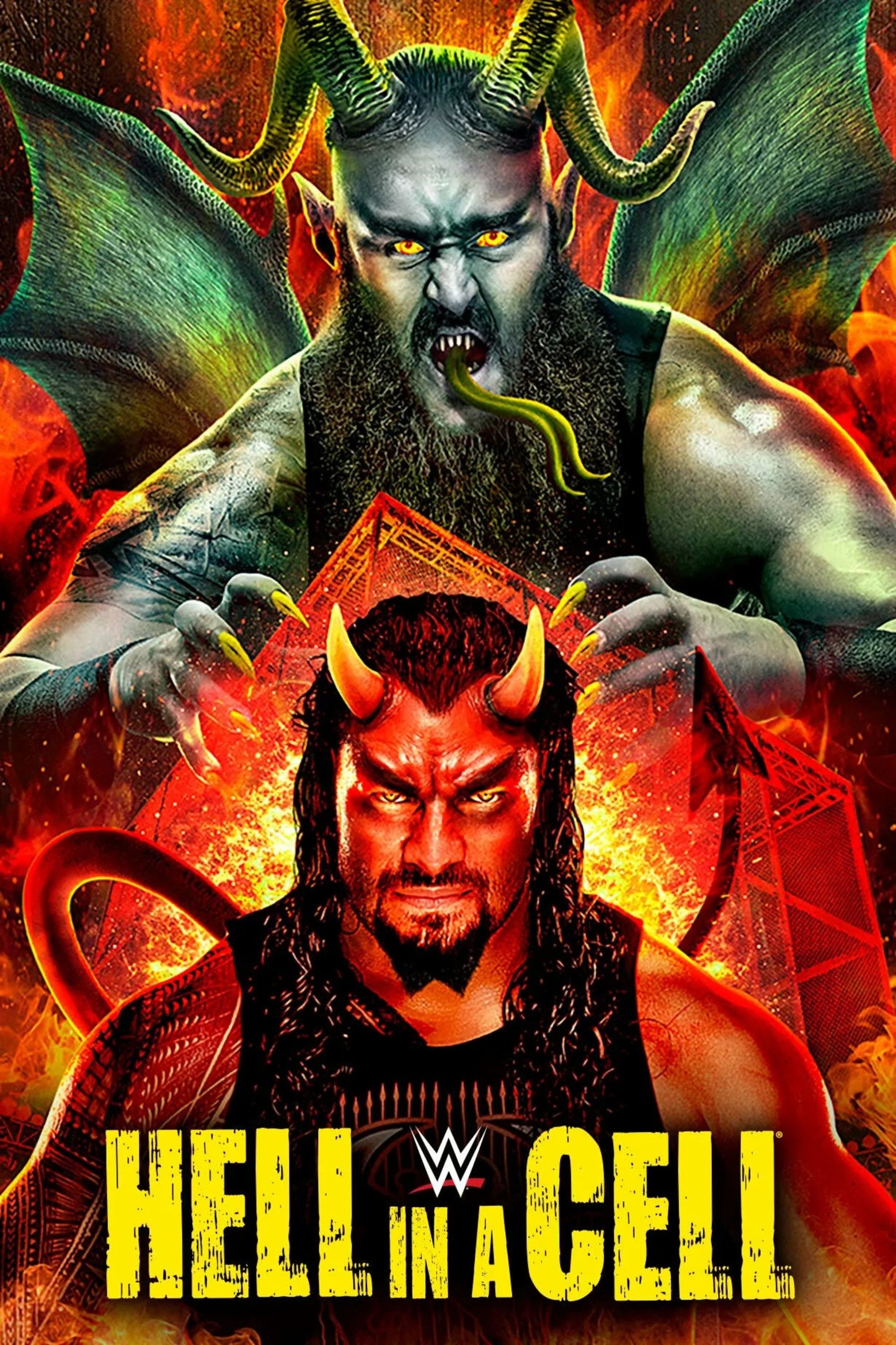 WWE Hell In A Cell 2018 Keychain