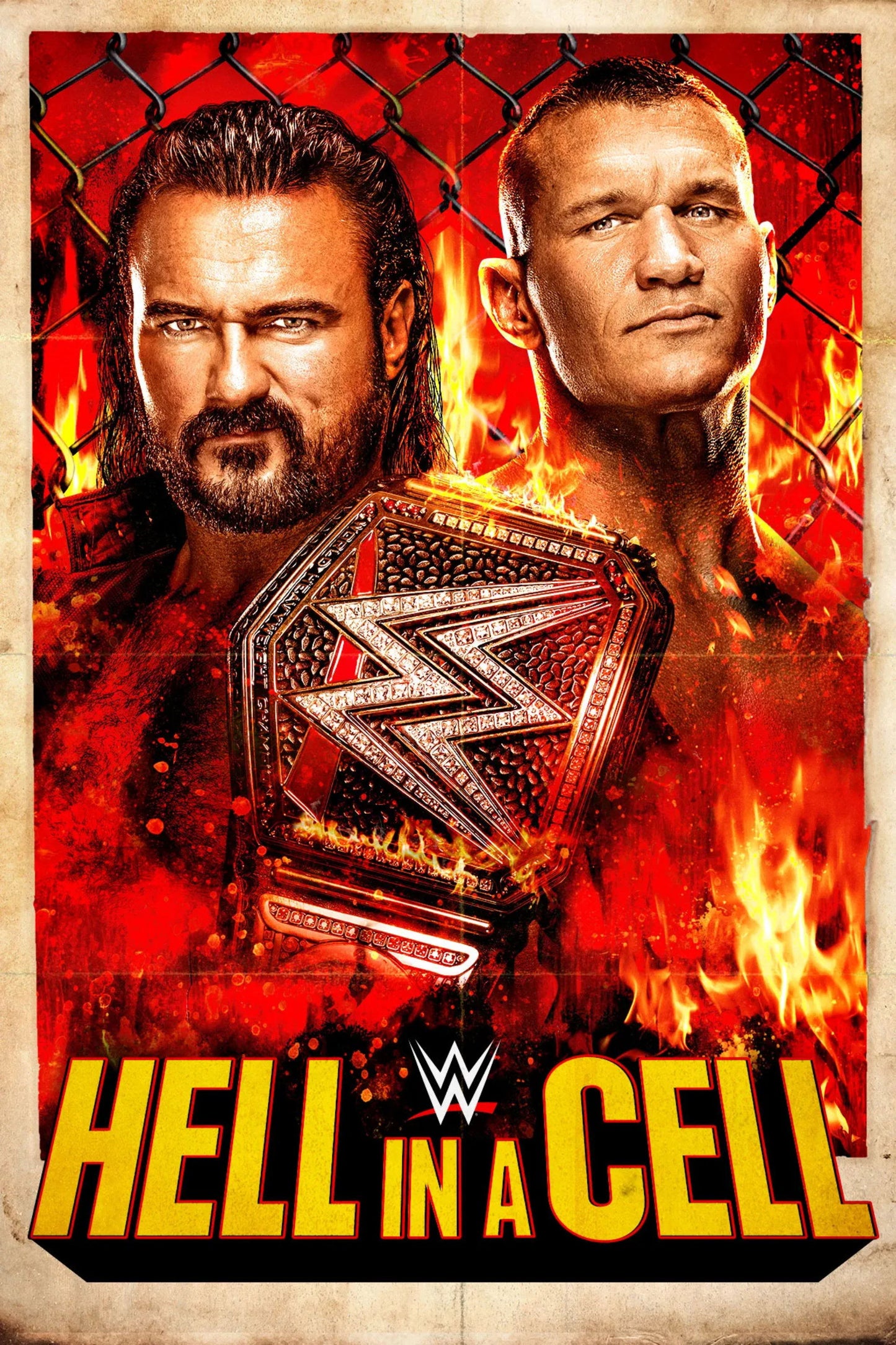 WWE Hell In A Cell 2020 Keychain