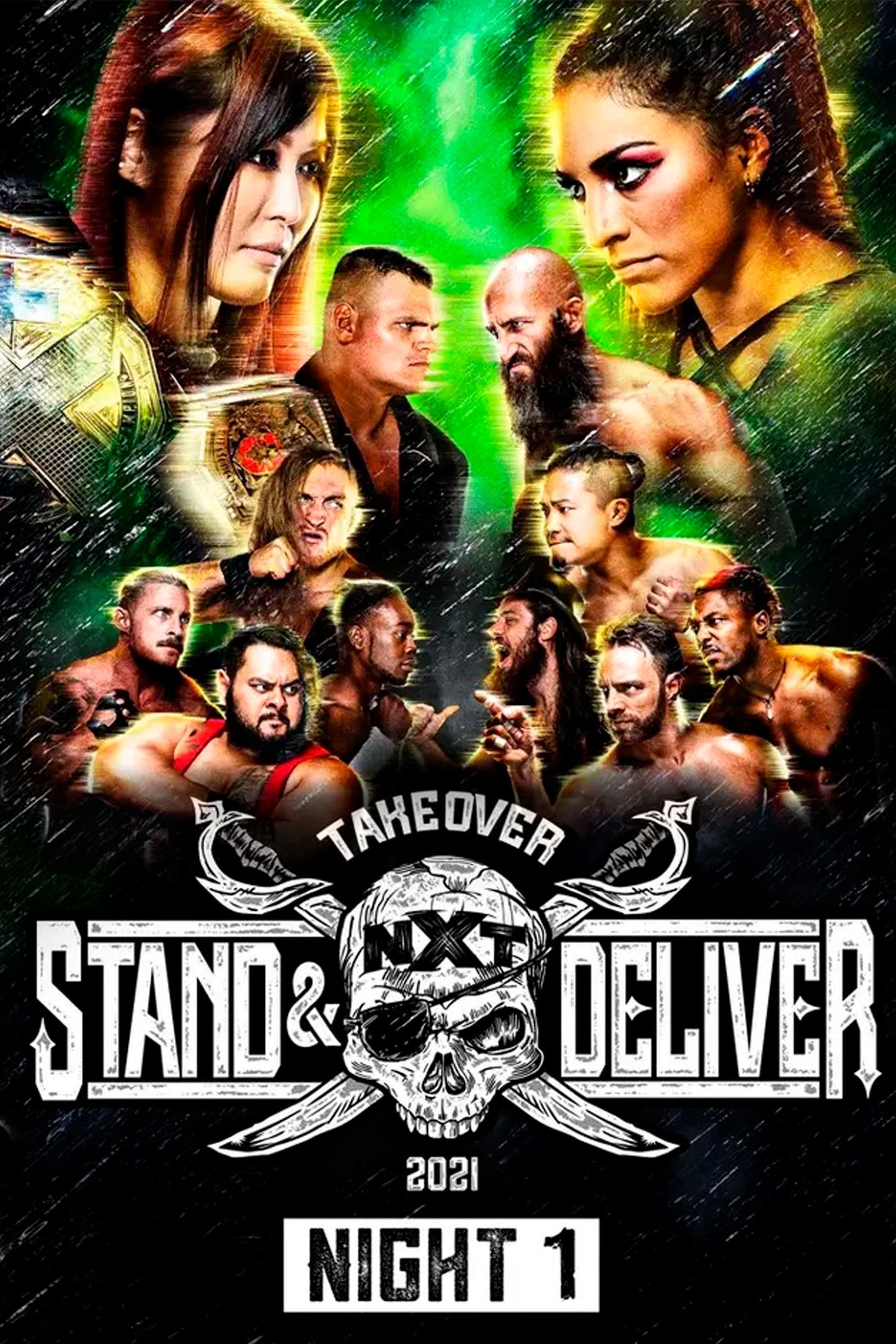 WWE Nxt Takeover Stand & Deliver Night 1 Poster Print