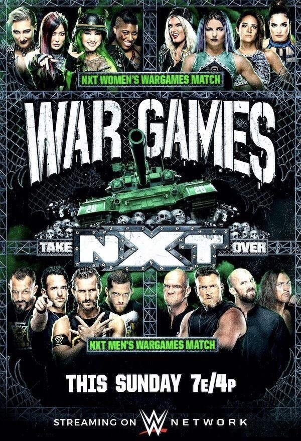 WWE Nxt Takeover Wargames 2020 Keychain