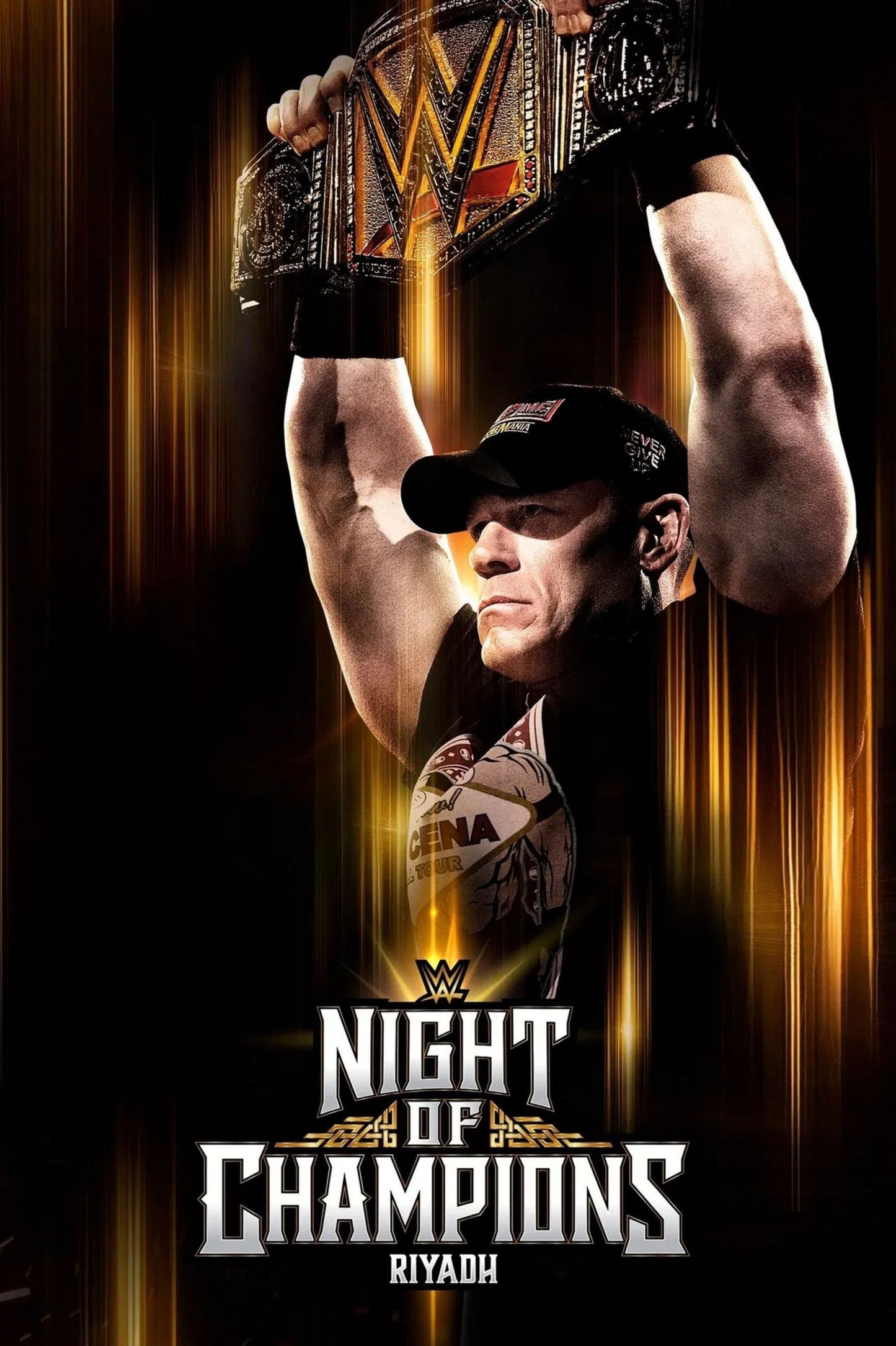 WWE Night Of Champions 2025 Countdown Keychain