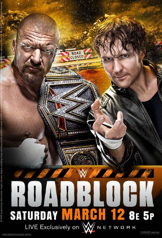 WWE Roadblock 2016 Keychain