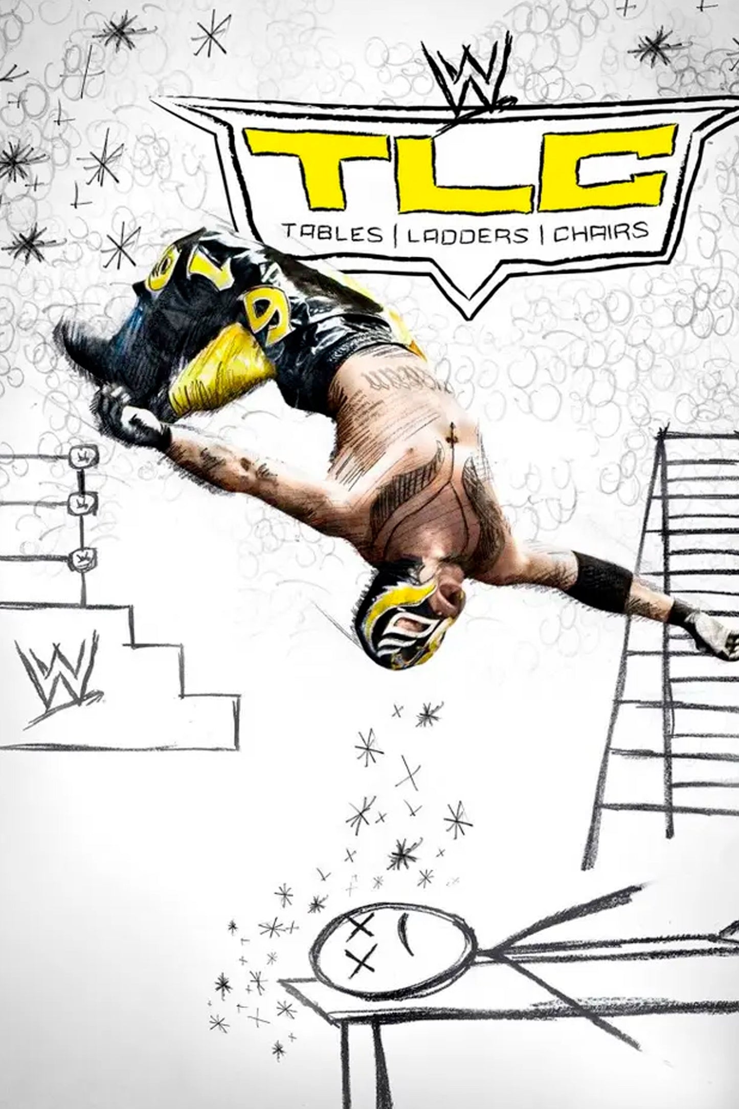 WWE Tlc Tables Ladders & Chairs 2010 Keychain
