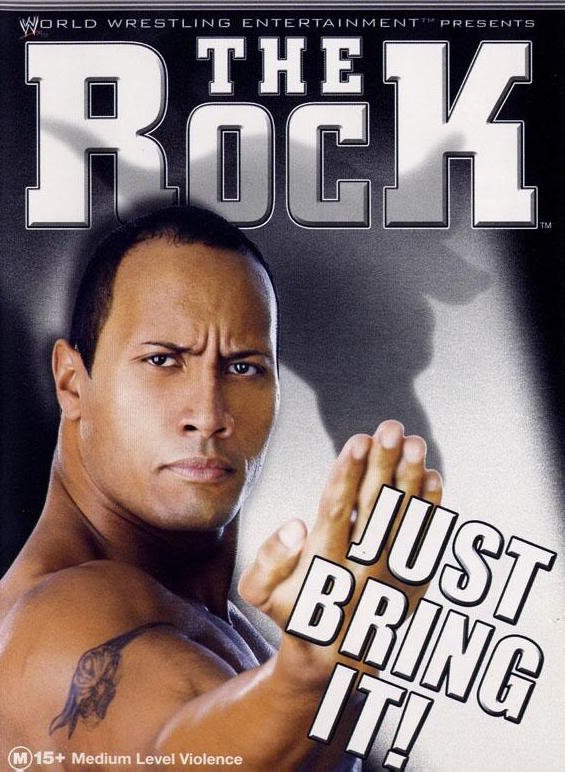 WWE The Rock Just Bring It! Keychain