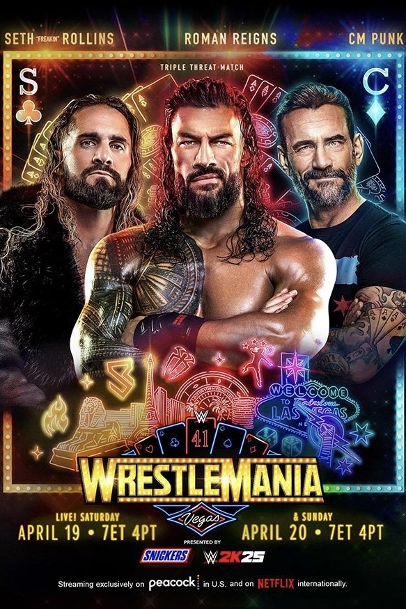 WWE Wrestlemania 41 Saturday Poster Print