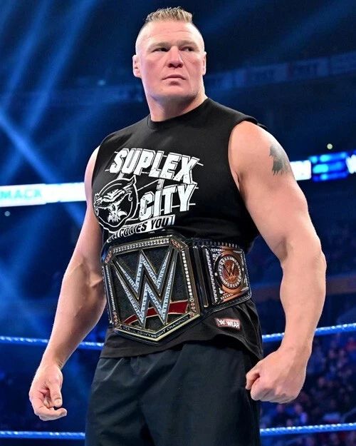 Wwf Wwe Brock Lesnar Glossy Photo Pro Wrestling Print Poster