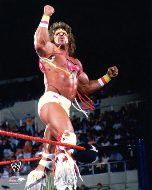 Wwf Wwe Ultimate Warrior Glossy Keychain Wrestling Keychain 1