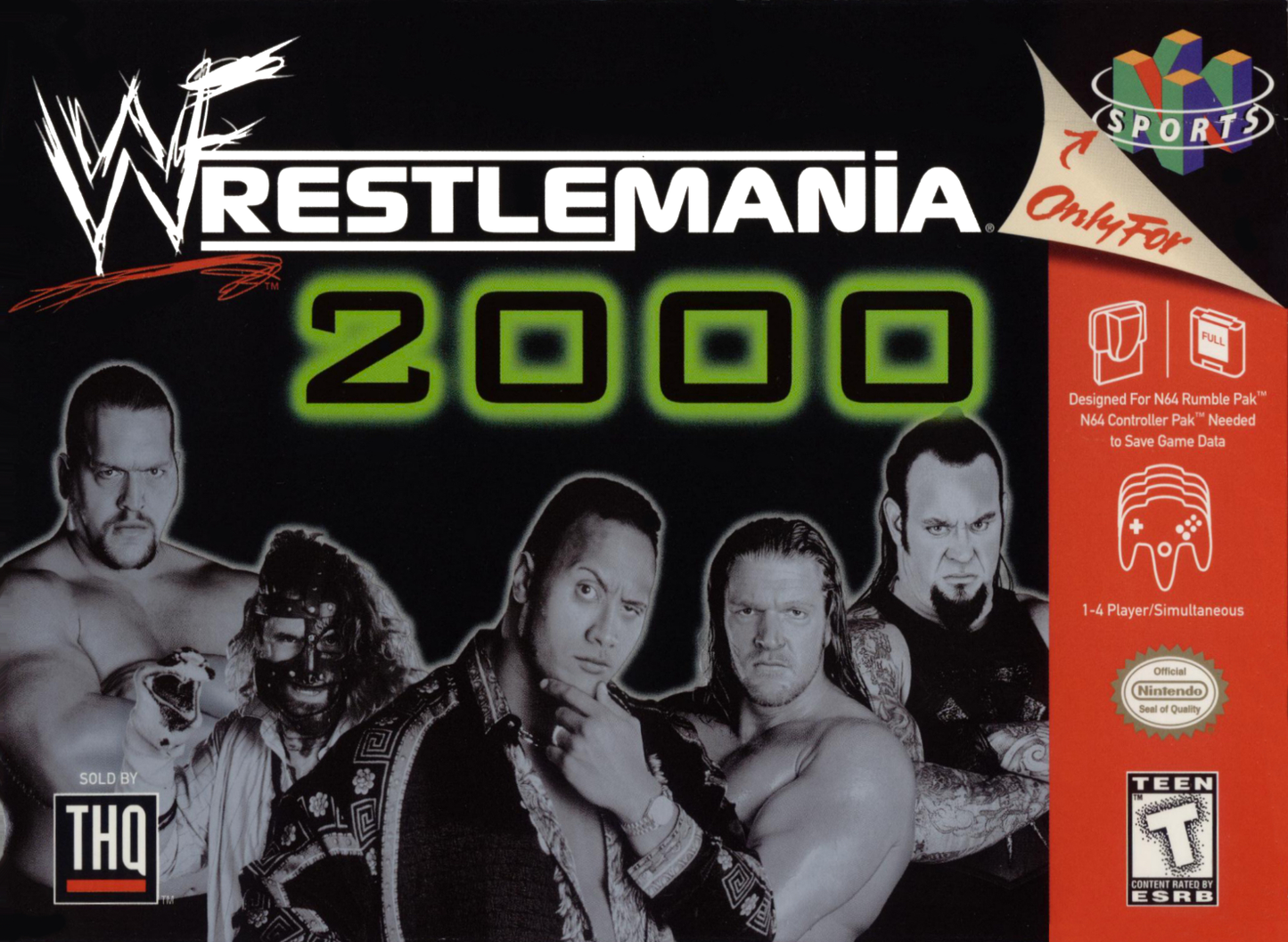 Wwf Wrestlemania 2000 N64 Print Poster