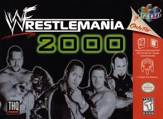 Wwf Wrestlemania 2000 N64 Print Poster