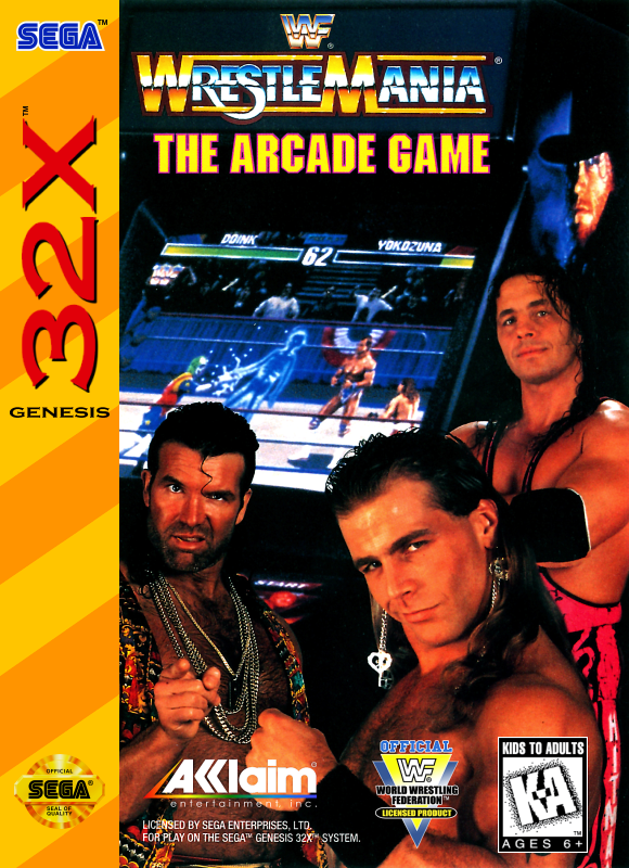 Wwf Wrestlemania The Arcade Game Sega 32X Print Poster