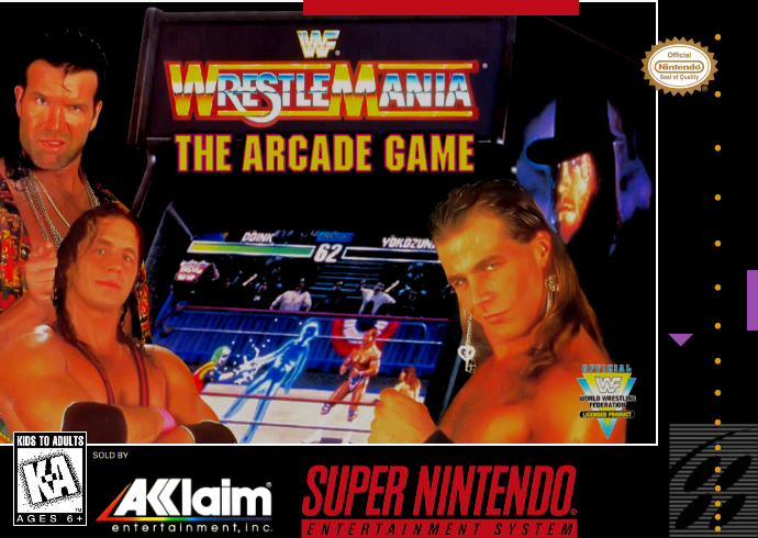 Wwf Wrestlemania The Arcade Game (Usa) Snes Print Poster
