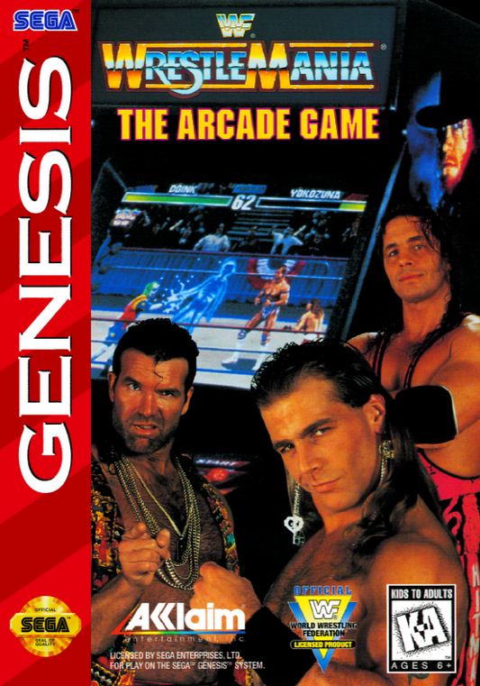 Wwf Wrestlemania The Arcade Game (Usa) Genesis Print Poster