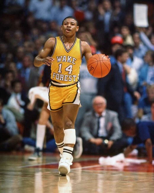 Wake Forest Muggsy Bogues Glossy Photo Basketball Print Poster