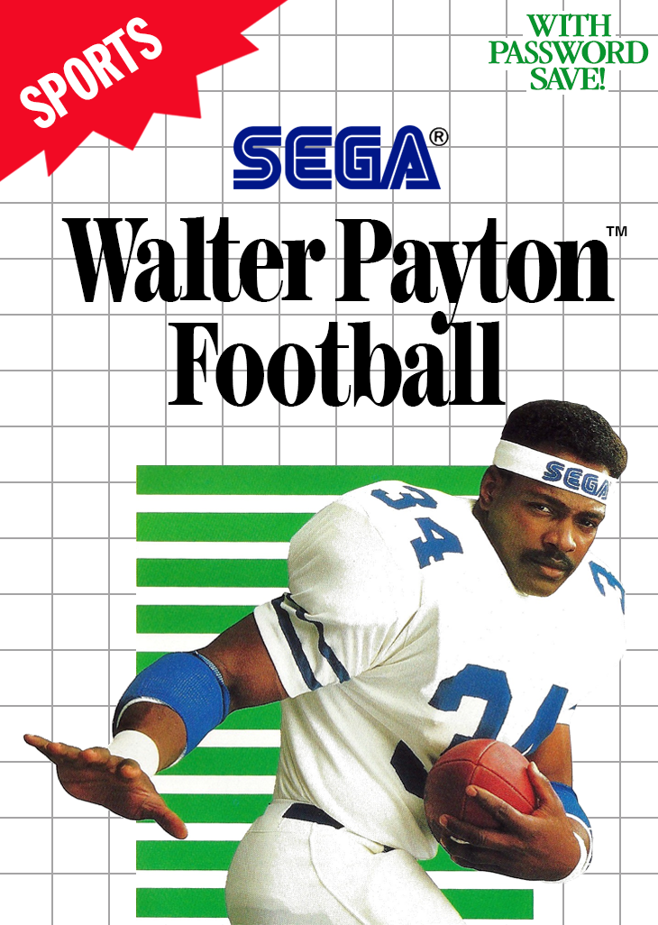 Walter Payton Football Sega Master System Print Poster