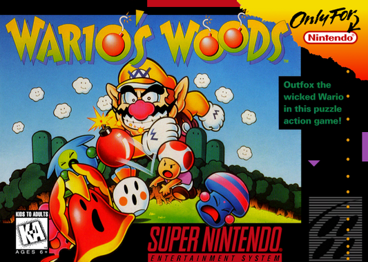 Wario S Woods (Usa) Snes Print Poster