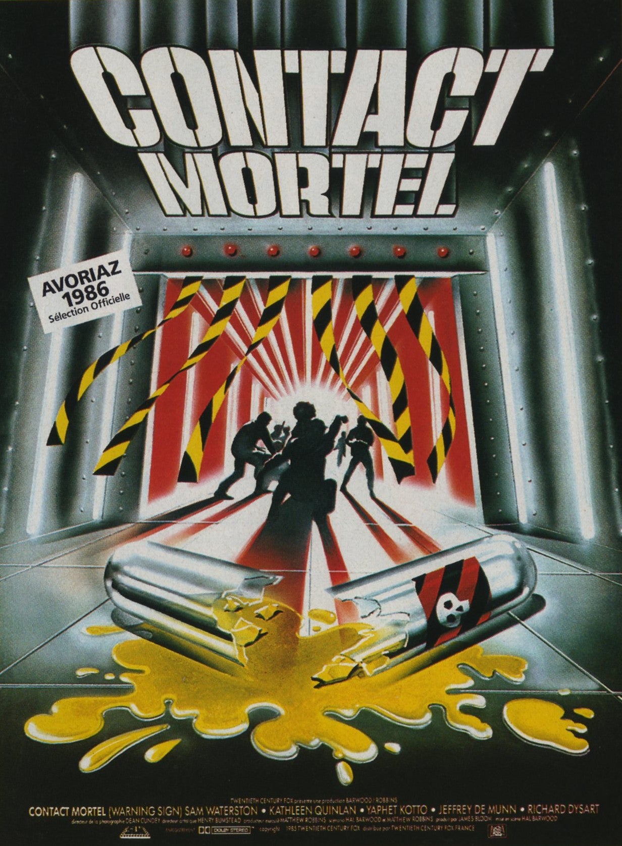 Warning Sign 01 Movie Magnet