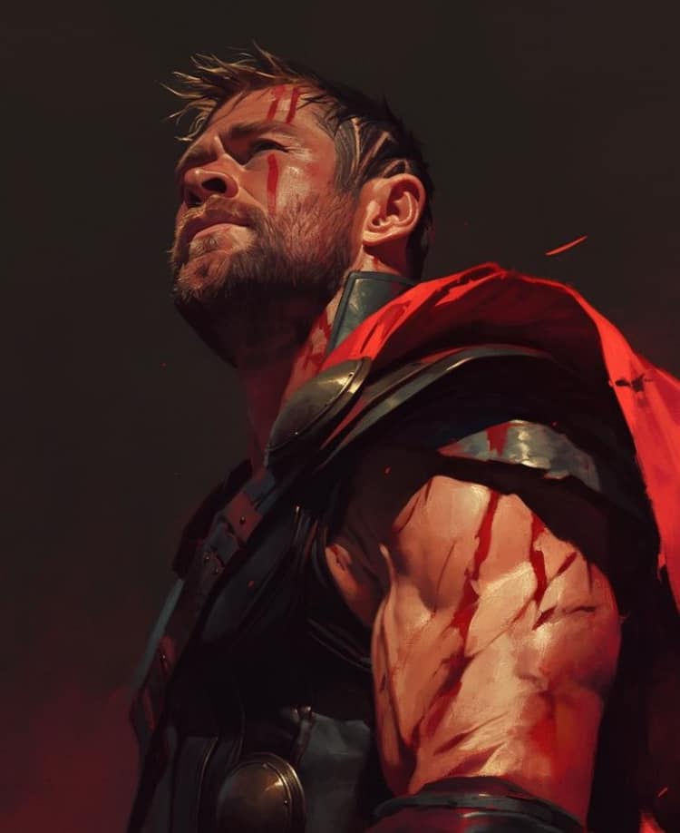 Warrior Portrait Bloody Battle Scenario Jigsaw Puzzle