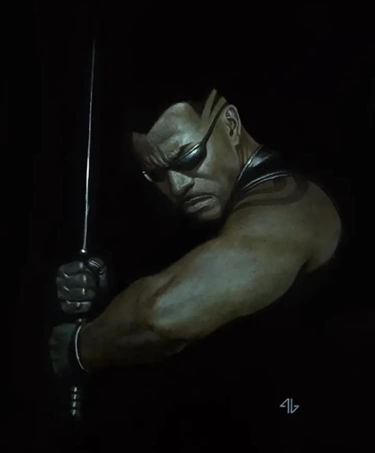Warrior Portrait Sword Jigsaw Puzzle