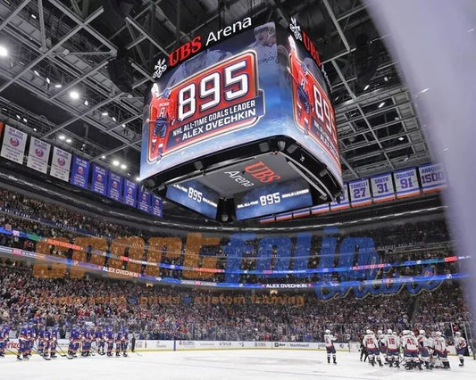 Washington Capitals Alex Ovechkin Glossy Magnet 895 Goals Record Print 1