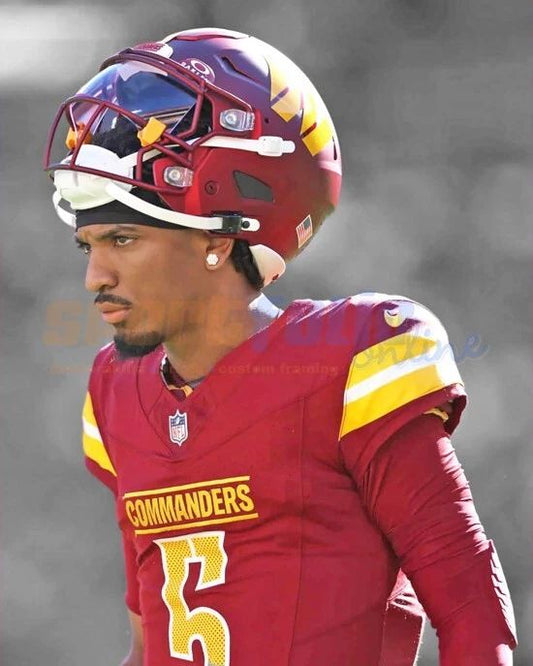 Washington Commanders Jayden Daniels Glossy Photo Print Rookie Poster 3