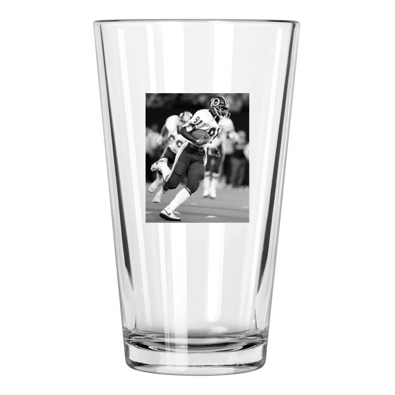Washington Redskins Art Monk Photo Football Hof 2008 Pint Beer Drinking Glass