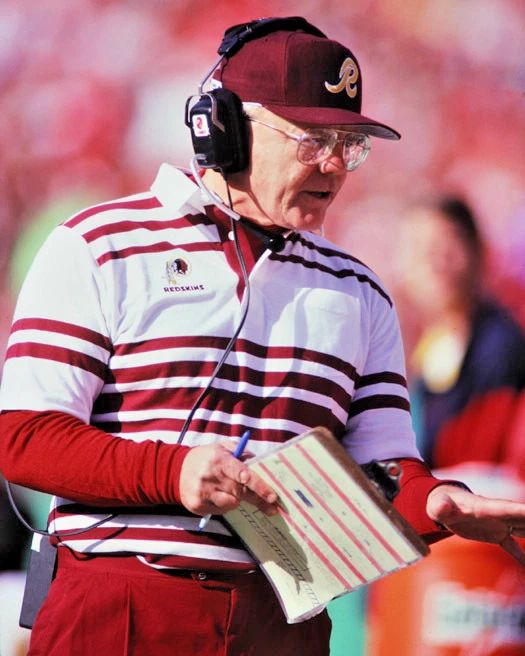 Washington Redskins Coach Joe Gibbs Glossy Photo Print Football Poster Hof