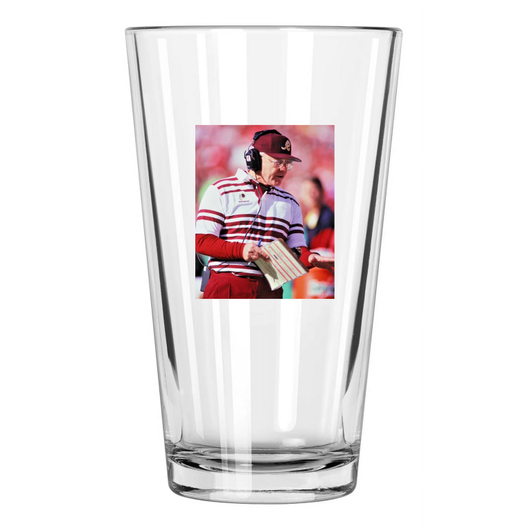 Washington Redskins Coach Joe Gibbs Photo Football Hof Pint Beer Drinking Glass