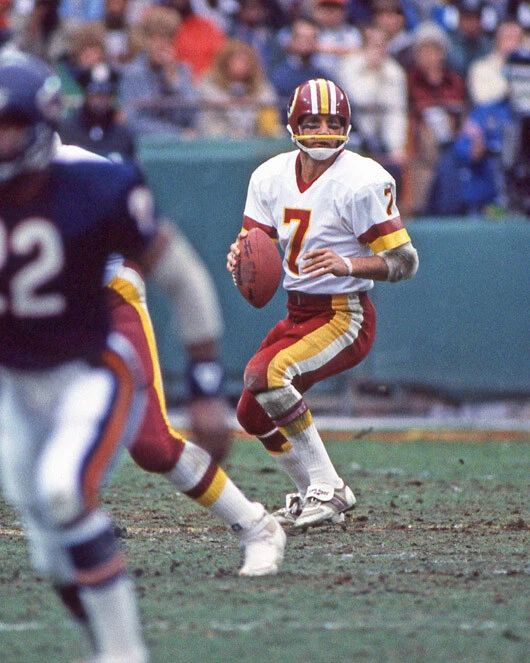 Washington Redskins Joe Theismann Glossy Keychain Print Football Keychain 1984