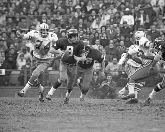 Washington Redskins Sonny Jurgensen Vs Cowboys Bob Lilly Photo Print Poster