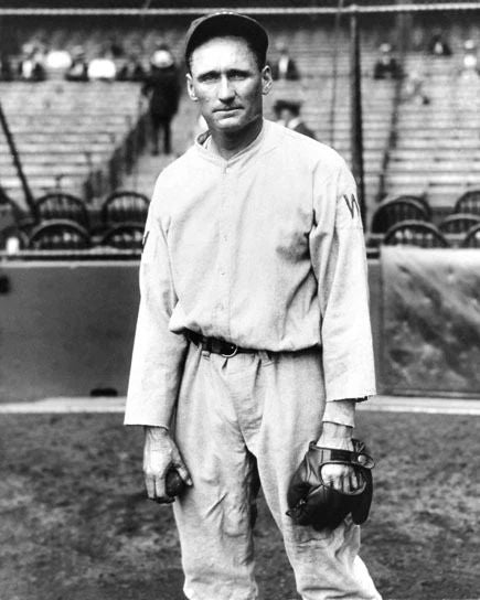 Washington Senators Walter Johnson Glossy Photo Baseball Print Photograph