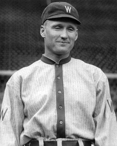 Washington Senators Walter Johnson Glossy Photo Baseball Print Poster