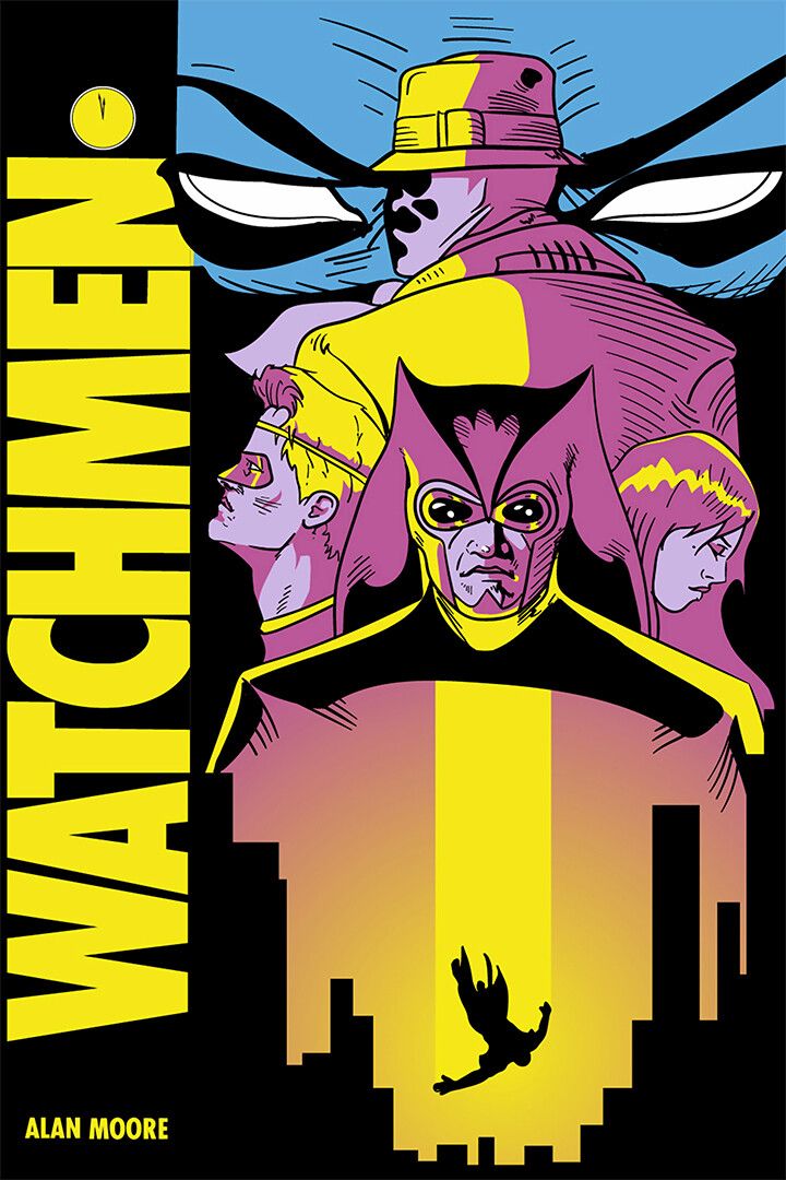 Watchmen Comic Book Rorschach Building Top Art Home Decor Jigsaw Puzzle