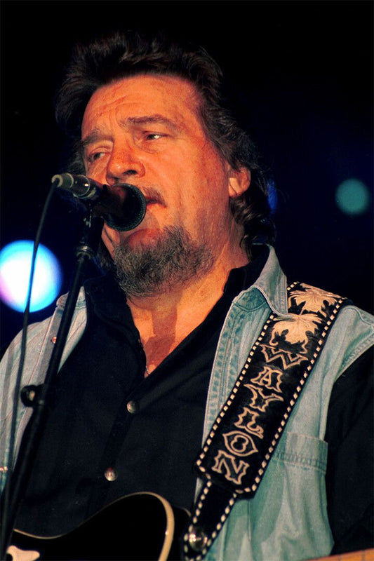 Waylon Jennings Performing Print Musician Jigsaw Puzzle