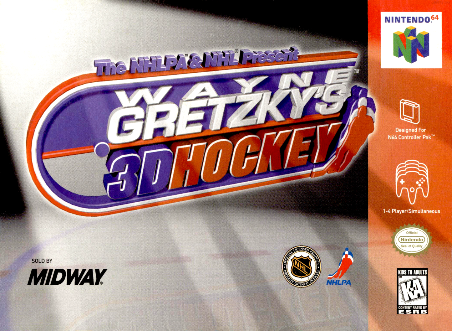 Wayne Gretzky S 3D Hockey N64 Print Poster