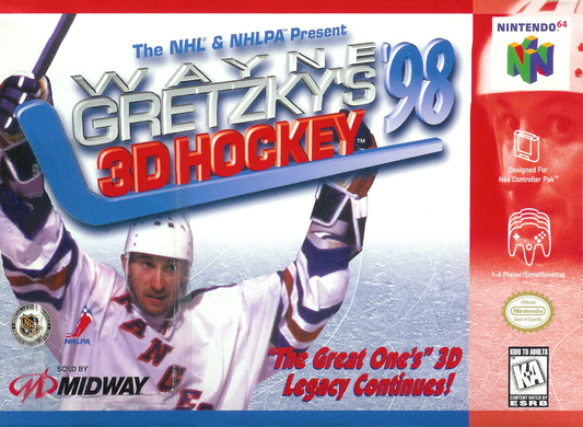 Wayne Gretzky S 3D Hockey 98 N64 Print Poster