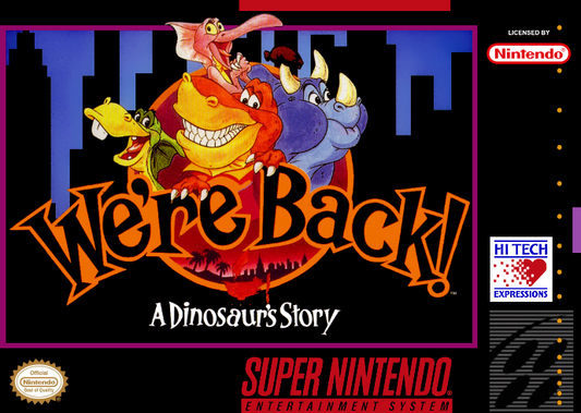We Re Back A Dinosaur S Story (Usa) Snes Print Poster
