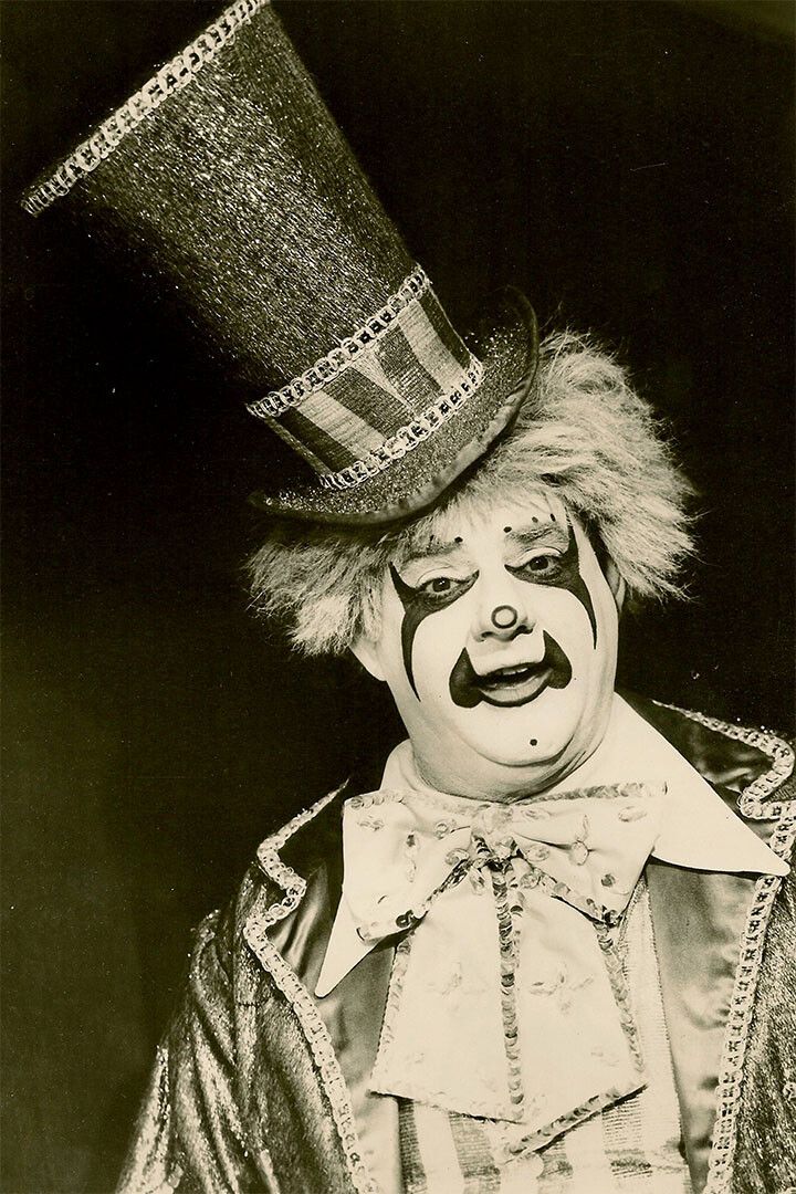 Weird Scary Clown Black And White Picture Jigsaw Puzzle