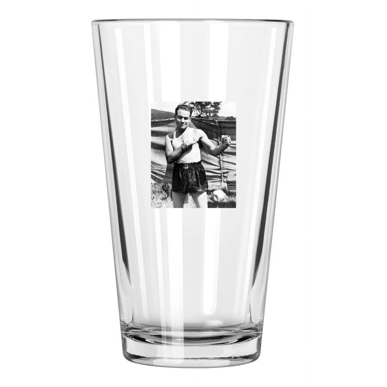 Welterweight Champion Boxer Jimmy Mclarnin Photo Boxing Pint Beer Drinking Glass