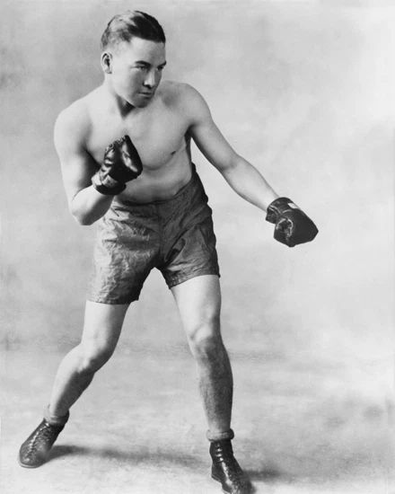 Welterweight Champion Jimmy Mclarnin Glossy Magnet Boxing Pose Print