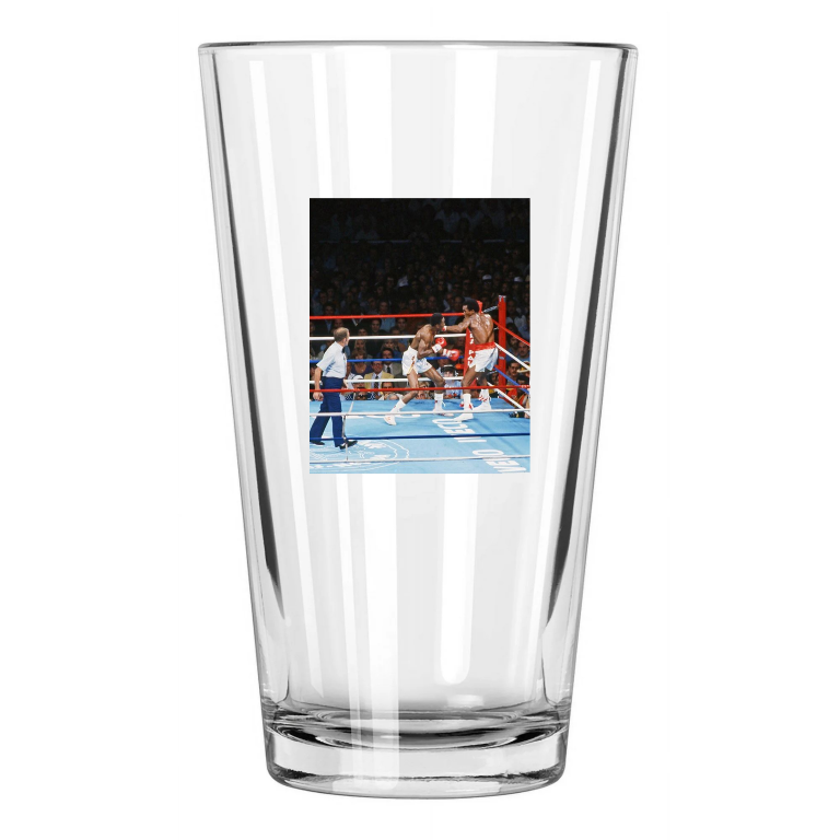 Welterweight Fight Sugar Ray Leonard Vs Thomas Hitman Hearns Pint Beer Glass